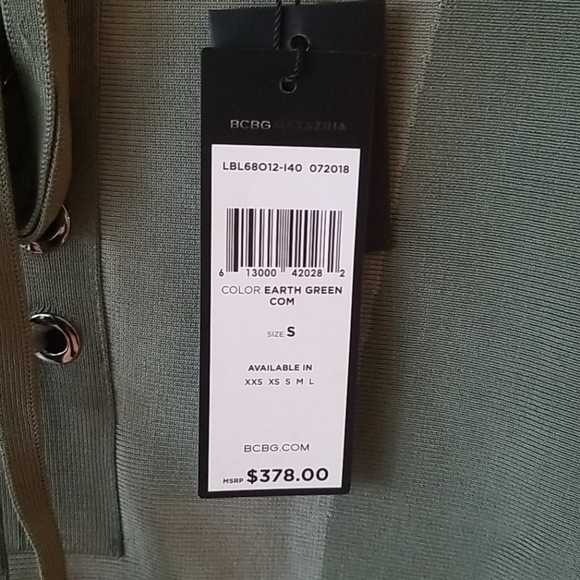 NWT BCBGMAXAZRIA Lace-Up Colorblock Sheath Dress - Picture 14 of 16